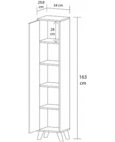 Resim Mobilique Çok Amaçlı Beyaz Raflı Gardrop 600-00-261 