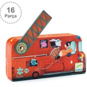 Resim Djeco Dekoratif Puzzle 16 Parça - The Fire Truck 