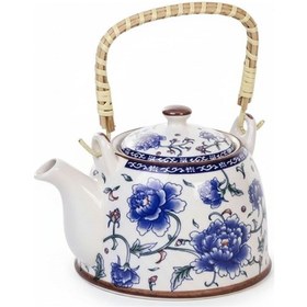 Resim Seramik Demlik, Bitki Çayı Demliği Süzgeçli 02 Çok Renkli 