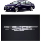 Resim Honda Civic Krom Cam Çıtası 2006-2011 6 Prç 