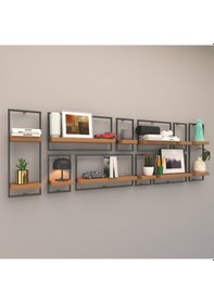 Resim Rafkestir Milano Raf Seti - Model 7 Bambu ( Mat ) 