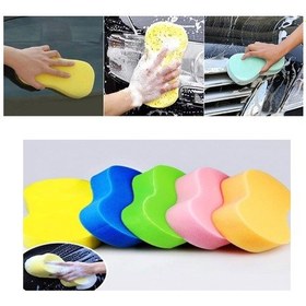 Resim Oto Yıkama Süngeri Otomobil Araç Parlatma Araba Yıkama Süngeri Mavi 