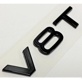 Resim Audi A5 Serisi Uyumlu V8t Piano Black Çamurluk Yazısı 3m 3d Abs 