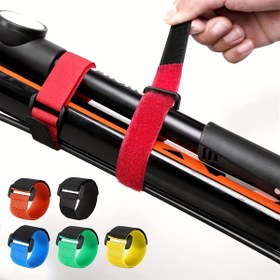Resim 10 adet Ayarlanabilir Kayışlı Balıkçılık Çubuğu Tutucuları - Güvenli Kavrama, Dayanıklı Kumaş, Açık Hava Balıkçılığı Ekipmanları Organizasyonu ve Taşıma için Çok Renk Seçenekleri, Balıkçılık Çubukları için Çubuk Tutucular 
