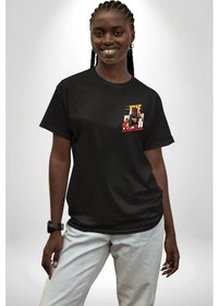 Resim Dwsol Yane Wade Miami Basketbol Siyah Oversize Unisex Ön Sol Yan Minimal Baskılı Tişört Koyu Siyah 