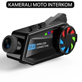 Resim Bt68 Kameralı Intercom Motosiklet 