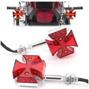 Resim Lasonstiges 12v Malta Motosiklet Led Dönüş Sinyali Işığı Çapraz Stil 