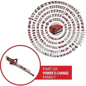 Resim Bemy Ticaret Professional Akülü Çit Budama Gp-Ch 18/61 Li Bl-Solo Power X-Change (18 V, Kömürsüz, Kesme Uzunluğu 61 cm Anti Blokaj Sistemi, Kılıf Dahil, Aküsüz) 
