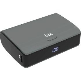 Resim Bix PB106 10000MAH PD20W Type-C USB Çift Çıkışlı LED Göstergeli Mini Powerbank 