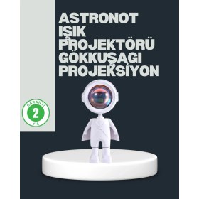 Resim Astronot Tasarımlı Gün Batımı Efektli Şarjlı LED Lamba - TK002M-6VNC27 