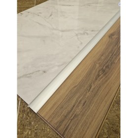 Resim ORSA Parke Eşik Çıtası Kendinden Silikonlu Yapışkanlı Alüminyum Profil 90 Cm/3 Adet. 