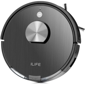 ILIFE V8S Akıllı Robot Süpürge, Plastik, Si̇yah