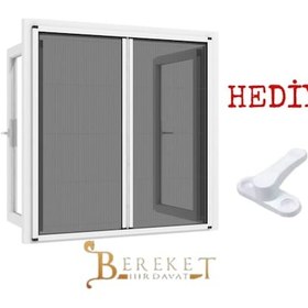 Resim Duble Plise Pileli- Akordiyon Katlanır Sineklik Kapı Pencere 