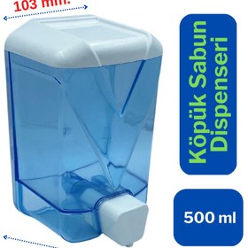 Resim WESPA Plastik Şeffaf Köpük Sabun Dispenseri 500 Ml. 