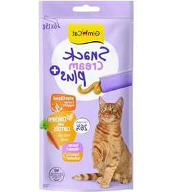Resim 6 Adet Snack Cream Kedi Ödülü, Tavuk Ve Havuçlu 