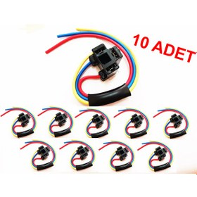 Resim Far Fişi H4 Ampul Duyu Atom Far Fişi 10 Adet Lüx li 1.5mm 