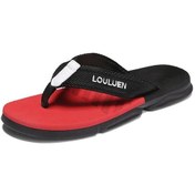 Resim Kırmızı Erkekler Flip Flop Tanga Sandalet Yaz Plaj Terlikleri Kapalı Ev Slaytlar Banyo Terliği Açık Kaymaz Rahat Düz Ayakkabı Kırmızı 