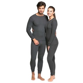 Resim Yetişkin Termal İçlik Set - Thermoform - Soft Unisex - Antrasit - XXL 
