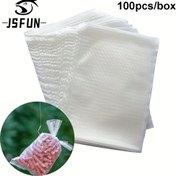 Resim JSFUN 100 adet PVA Su Çözünebilir Torba Balıkçılık Torbası Ağ Torbası Katı Yemler için Karp Balıkçılığı Ekipmanları Takım 