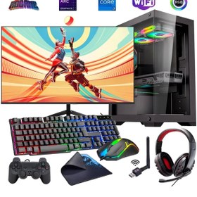 Resim ROGAME İ7 14700f 32gb Ddr4 1tb M2 12gb Arc B580 24" Monitörlü Oyun Bilgisayarı (GAMİNG SET) 
