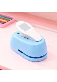 Resim Ofisinn Pul Şekilli Kare Delgeç Tasarım Scrapbooking Malzemesi 2x1,8 Cm Mavi 
