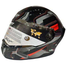 Resim Sway Sw 850 Full Face Kapalı Motosiklet Kaskı Gri - Siyah 