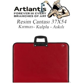 Resim Lidyahan Store Resim Çantası Fermuarlı Kulplu 37X54 cm 1 Adet Teknik Resim Dosya Çantası 35X50 cm Askılı Proje Çantası Okul Sınıf 
