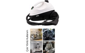 Resim Sinbo SSC-6423 Çok Fonksiyonlu Buharlı Temizlik Makinası 1500 W Beyaz Ayna ve Cam Temizleme 