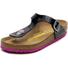 Resim Birkenstock Black Patent Çocuk Terlik 1BRKK2014013 