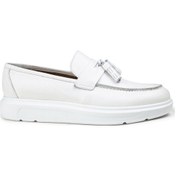 Resim Deery Hakiki Deri Beyaz Comfort Erkek Loafer Beyaz (492271264) Beyaz 