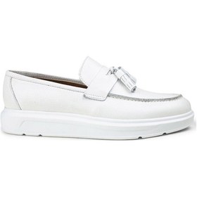 Resim Deery Hakiki Deri Beyaz Comfort Erkek Loafer Beyaz (492271264) Beyaz 