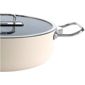 Resim Aryıldız Colombus Crystal Karnıyarık Tencere 30 Cm Ar260630 Bej 