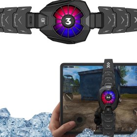 Resim Dijital Göstergeli Rgb LED Işıklı Gamer Oyuncu Telefon ve Tablet Soğutucu 