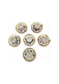 Resim Kosova İst-167 Güllü Silindir Renkli Porselen Fincan Takımı 