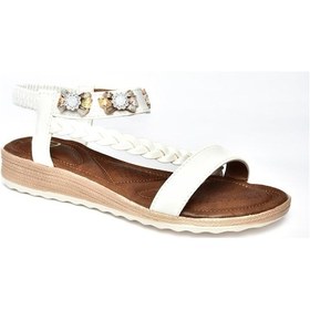 Resim Fox Shoes M258313409 Beyaz Kadın Sandalet 