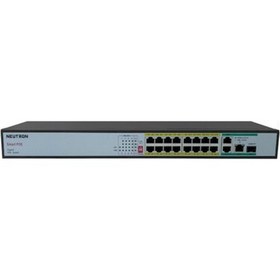 Resim Nif Neutron NT-PS16-260 16 Port Poe 3 Port GB Uplink 1 Port GB Sfp 250 Metre 260W Poe Switch 
