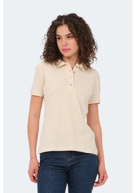 Resim Slazenger Vera 5 Li Set Kadın Polo Yaka Tişört Krem - Koyu Gri - Kırmızı - Ki 