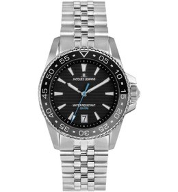 Resim Jacques Lemans 1-2205h Lıverpool Dıver Erkek Kol Saati Gümüş - Siyah 