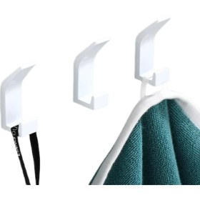 Resim Shenzhen Xin Xin Çift Kanca Siyah Beyaz Havlu Kancası Banyo Elbise Kancası Yatak Odası Bornoz Kancası Ceket Kancası (Yurt Dışından) 