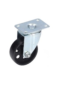 Resim Yifomall "3.5 İnç Dökme Demir Döner Tekerlek - Çift Rulmanlı Ağır Yük El Arabası Aksesuarı" 