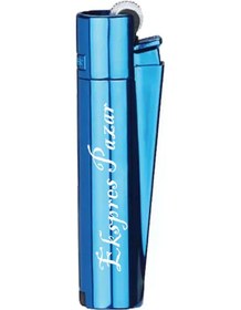 Resim Clipper Kişiye Özel Metal Çakmak Özel Kutulu ve Baskılı Mavi 