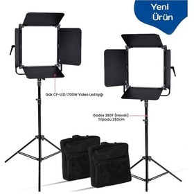 Resim Gdx CF-LED 1700W 2'li Video Led Işığı 
