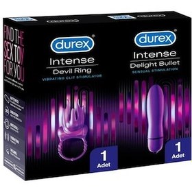 Resim Durex Intense Vibe Bullet +Devil Ring Titreşimli Halka 