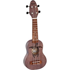 Resim Ortega Keiki Turtle Sopranino Ukulele (Coal) 