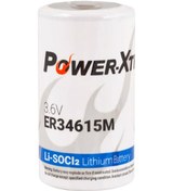Resim Power-Xtra ER34615M D 3.6 V Li-SOCI2 Lityum Pil 