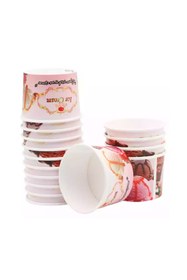 Resim Roll-Up Karton Dondurma Kasesi Büyük 200cc 25li 