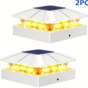 Resim Sunshine022 2 Adet Hareket Sensörlü Uzaktan Kumandalı Solar Güneş Enerjili Dış Mekan Bahçe Dekoratif Led Lamba 
