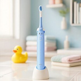 Resim Mioji Oral B2 Kids Care Şarj Edilebilir Diş Fırçası Mavi - 4 Adet Fırça Başlık 