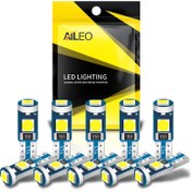 Resim 10 adet T5 LED Ampul W3W W1.2W 12V Canbus Araç İç Aydınlatma Gösterge Paneli Isıtıcı Göstergesi Kama Otomatik Enstrüman Lambası 