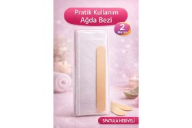 Resim Bezos Biowet Ağda Bezi 2 Metre Spatula Hediyeli Epilasyon Bezi Dayanıklı Tüy Dökme Bezi 2'li Paket 